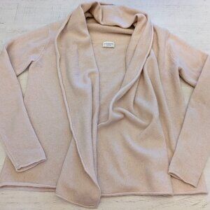 Club Monaco Cashmere Cardigan Open Front Waterfall Med